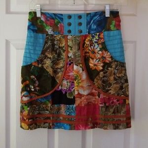 Hippie mini skirt